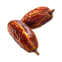 AI generated dates fruit isolated on a transparent background, PNG