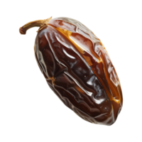 AI generated a date fruit isolated on a transparent background, PNG