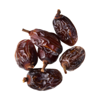 AI generated dates fruit isolated on a transparent background, PNG