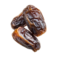 AI generated dates fruit isolated on a transparent background, PNG