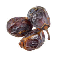 AI generated dates fruit isolated on a transparent background, PNG