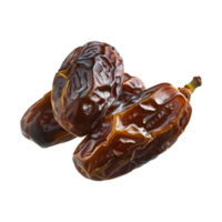 AI generated dates fruit isolated on a transparent background, PNG