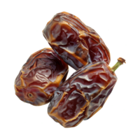 AI generated dates fruit isolated on a transparent background, PNG