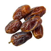 AI generated dates fruit isolated on a transparent background, PNG