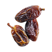 AI generated dates fruit isolated on a transparent background, PNG