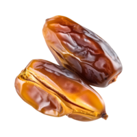 AI generated dates fruit isolated on a transparent background, PNG