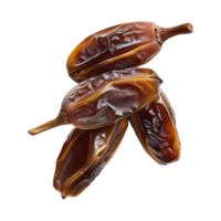 AI generated dates fruit isolated on a transparent background, PNG