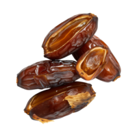 AI generated dates fruit isolated on a transparent background, PNG