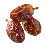 AI generated dates fruit isolated on a transparent background, PNG