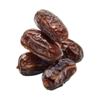 AI generated dates fruit isolated on a transparent background, PNG