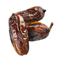 AI generated dates fruit isolated on a transparent background, PNG