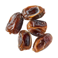 AI generated dates fruit isolated on a transparent background, PNG