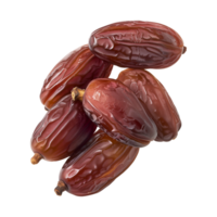AI generated dates fruit isolated on a transparent background, PNG