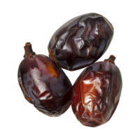 AI generated dates fruit isolated on a transparent background, PNG