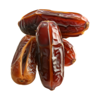 AI generated dates fruit isolated on a transparent background, PNG