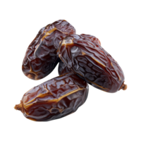 AI generated dates fruit isolated on a transparent background, PNG