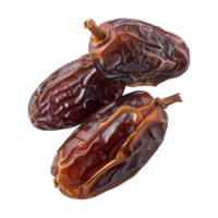 AI generated dates fruit isolated on a transparent background, PNG