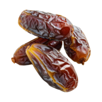 AI generated dates fruit isolated on a transparent background, PNG