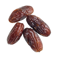 AI generated dates fruit isolated on a transparent background, PNG