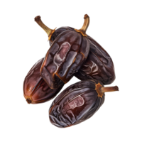 AI generated dates fruit isolated on a transparent background, PNG