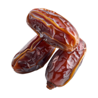 AI generated dates fruit isolated on a transparent background, PNG