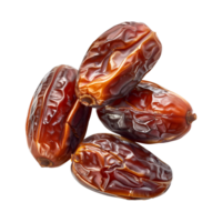 AI generated dates fruit isolated on a transparent background, PNG