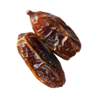 AI generated dates fruit isolated on a transparent background, PNG