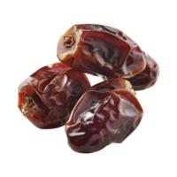 AI generated dates fruit isolated on a transparent background, PNG