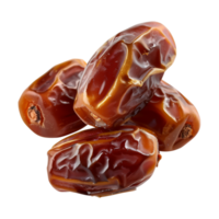 AI generated dates fruit isolated on a transparent background, PNG