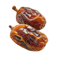 AI generated dates fruit isolated on a transparent background, PNG