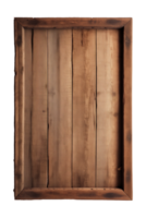 ai gegenereerd een rechthoekig houten uithangbord, bord, plank, kader geïsoleerd Aan een transparant achtergrond, PNG