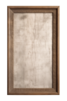 AI generated a rectangular wooden signboard, plate, plank, frame isolated on a transparent background, PNG