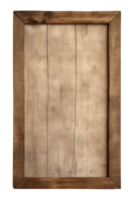 ai généré une rectangulaire en bois enseigne, plaque, planche, Cadre isolé sur une transparent arrière-plan, png