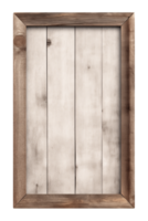 AI generated a rectangular wooden signboard, plate, plank, frame isolated on a transparent background, PNG