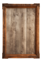 ai generado un rectangular de madera letrero, lámina, tablón, marco aislado en un transparente fondo, png