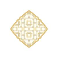 Arábica islámico modelo arco marco. islámico dorado marco formas Ramadán ventana con ornamento. vector oriental decoración diseño. musulmán Clásico frontera para diseño. indio decoración en oriental estilo.