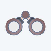 Icon Binocular. related to Military And Army symbol. doodle style. simple design illustration vector