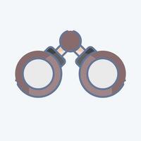 Icon Binocular. related to Military And Army symbol. doodle style. simple design illustration vector