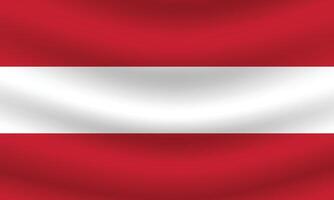 Flat Illustration of Austria national flag. Austria flag design. Austria Wave flag. vector