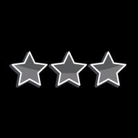 Icon Star Rank. related to Military And Army symbol. glossy style. simple design illustration vector