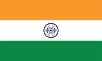 plano ilustración de el India bandera. India nacional bandera diseño. vector