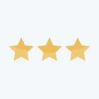 Icon Star Rank. related to Military And Army symbol. flat style. simple design illustration vector