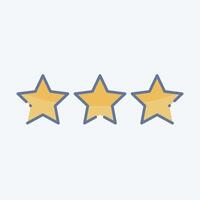 Icon Star Rank. related to Military And Army symbol. doodle style. simple design illustration vector
