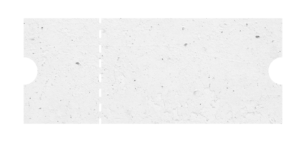 blanc billet isolé avec papier texture pour maquettes png