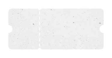 vit biljett isolerat med papper textur för prototyper png