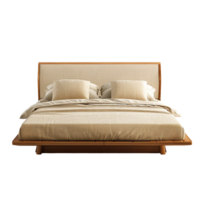 AI generated Bed png isolated on transparent background