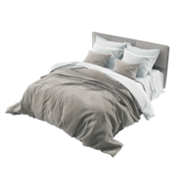 AI generated Bed png isolated on transparent background