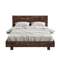 AI generated Bed png isolated on transparent background