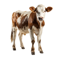 AI generated Cow png isolated on transparent background