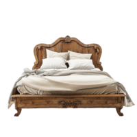 AI generated Bed png isolated on transparent background